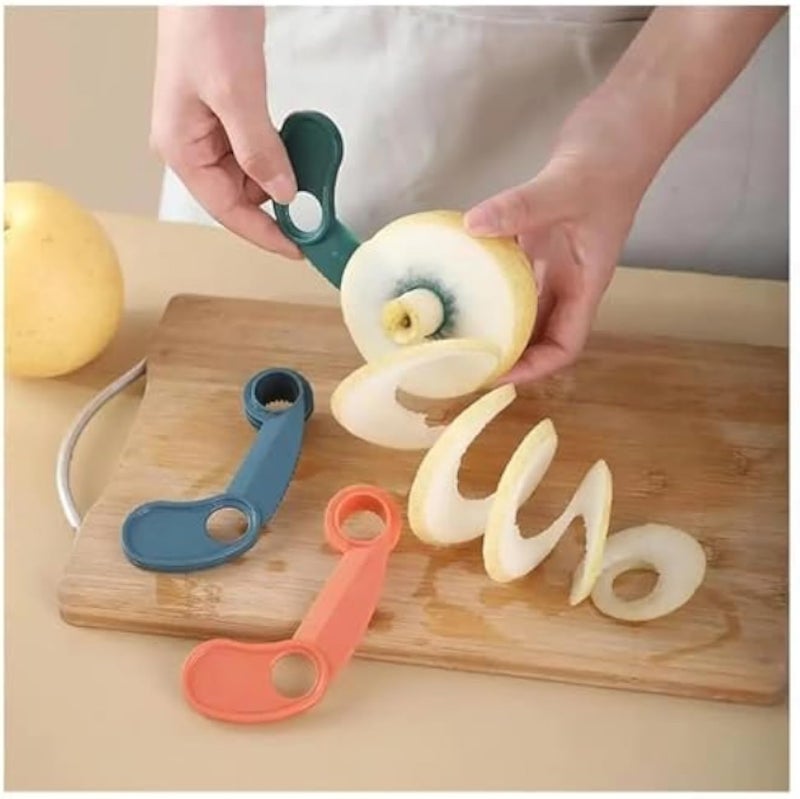 Peeler, Spiral Slicing Blade, Hand Cutter, Potato, Cucumber, Carrot, Vegetable, Spiral Knife, Apple, Kitchen Tools - Random Color Send (1)